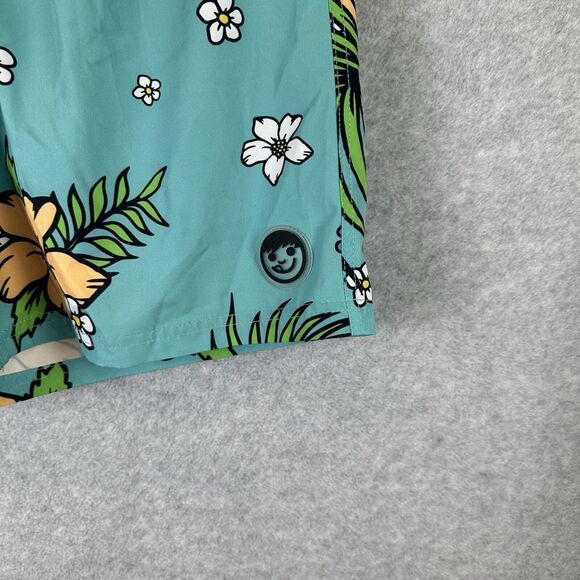 Neff Mens Hawaiian Retro Graphic‎ Swim Trunks Board Shorts Pockets Size XL - Picture 3 of 13